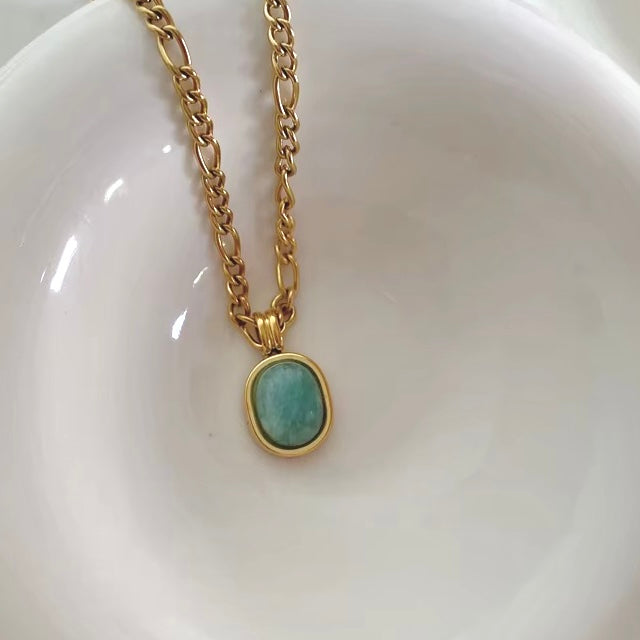Amazonite necklace - Waterproof necklace