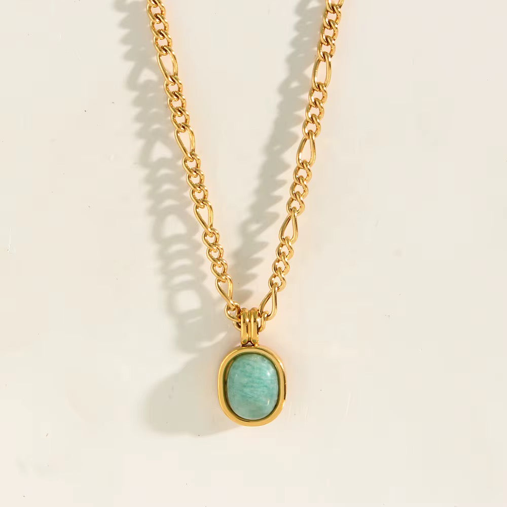 Amazonite necklace - Waterproof necklace