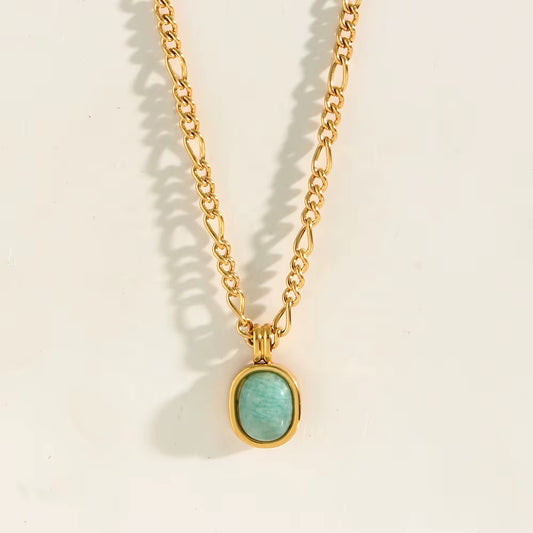 Amazonite necklace - Waterproof necklace