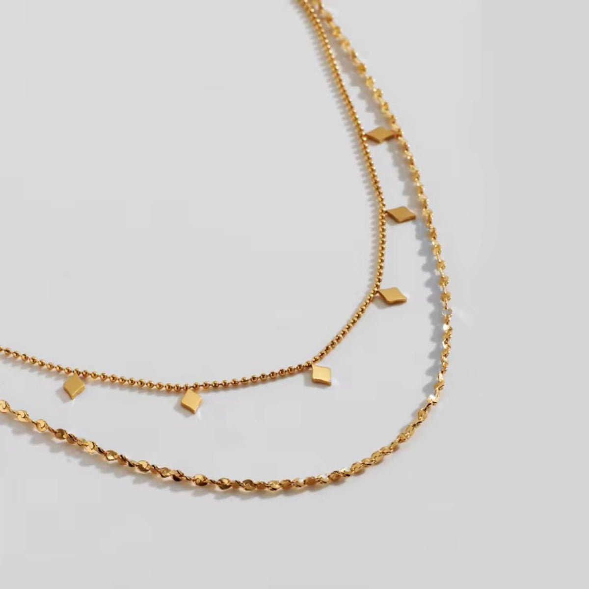 Layered necklace - Waterproof jewelry