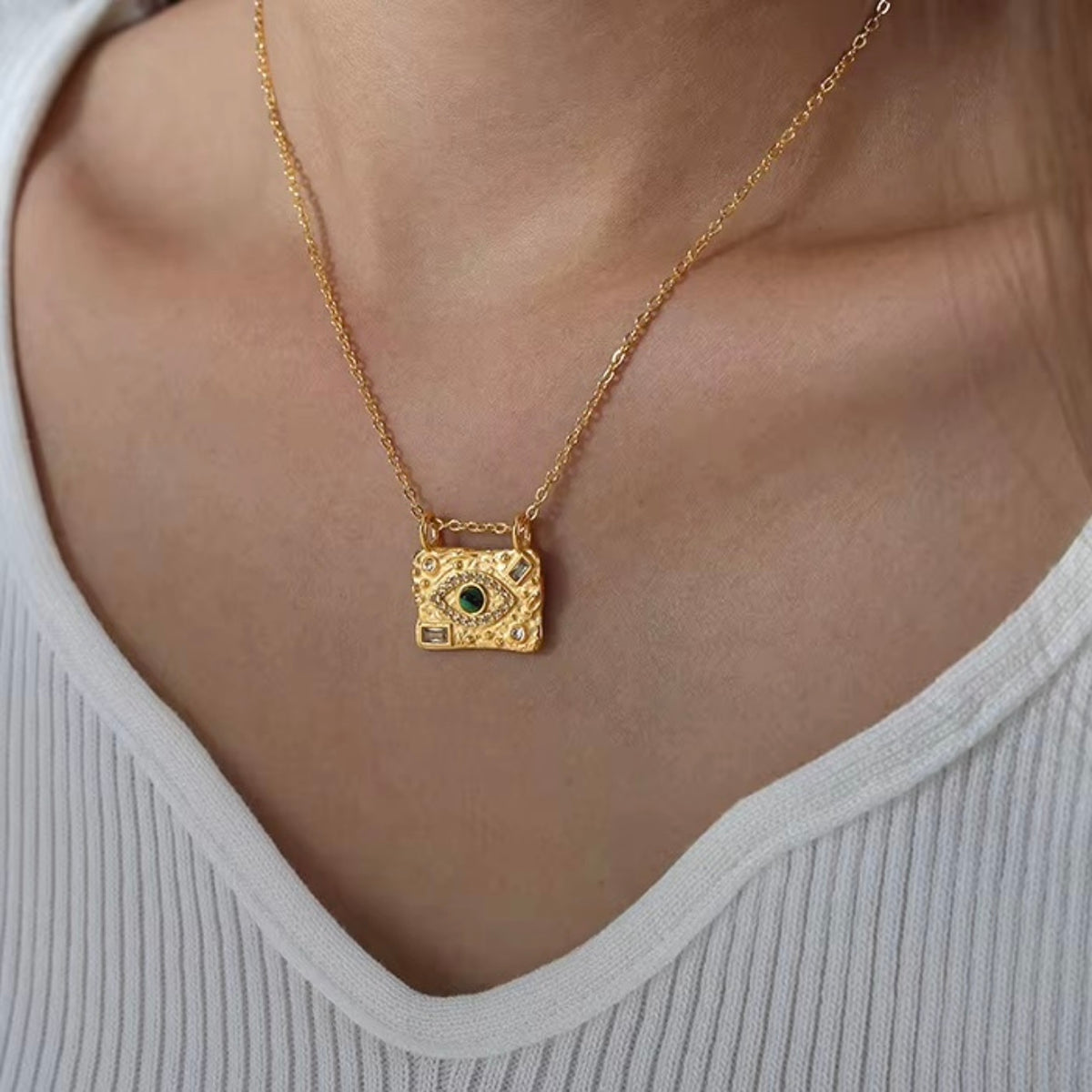 Evil eye necklace - Waterproof jewelry
