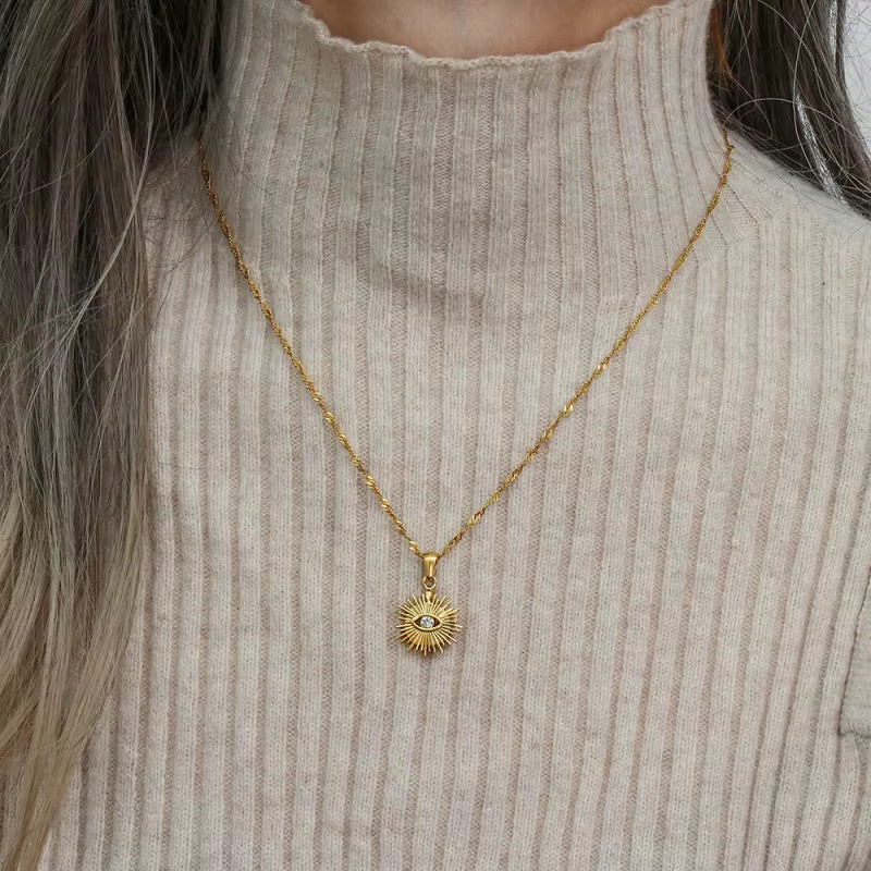 Evil eye necklace - Waterproof jewelry