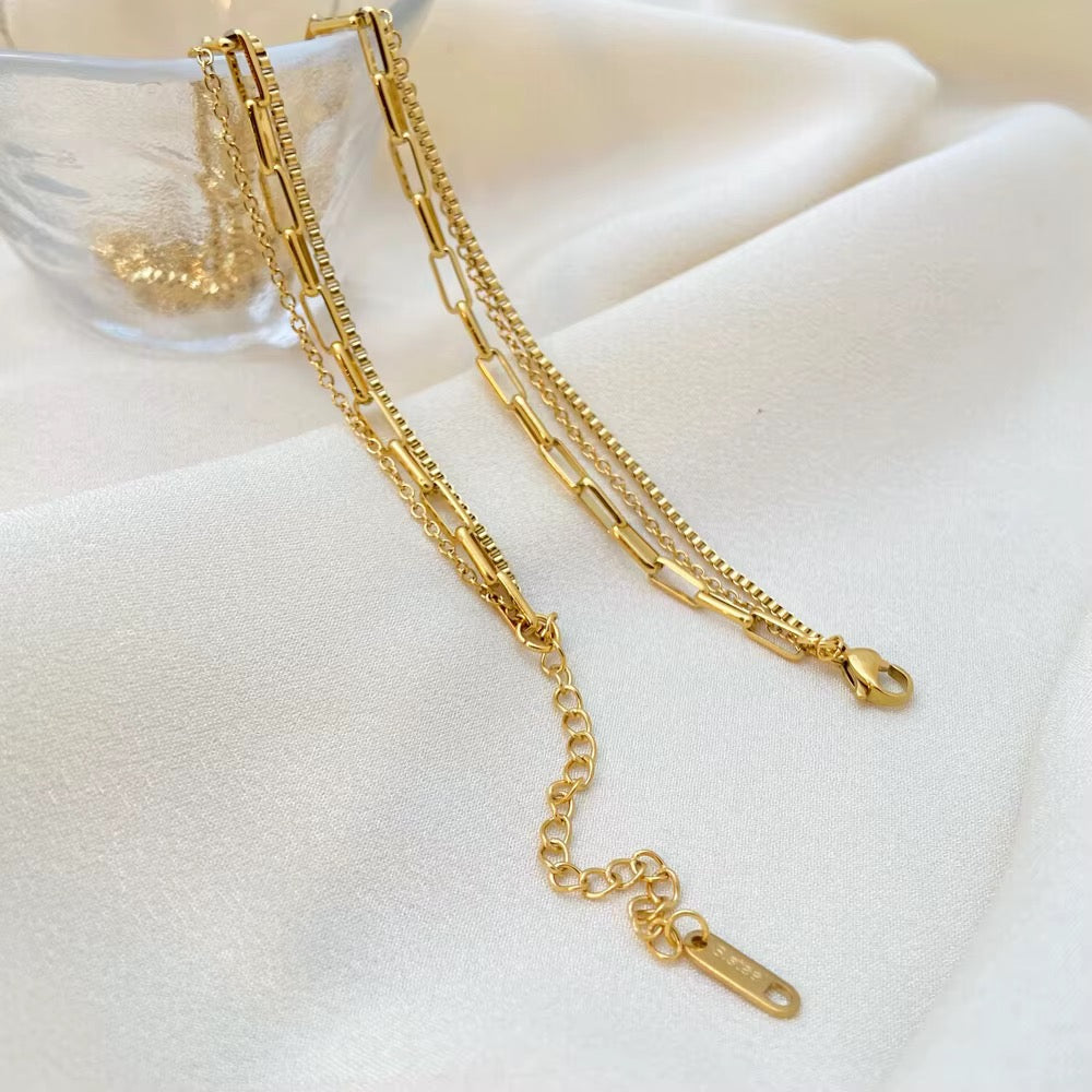Layered necklace - Waterproof jewelry