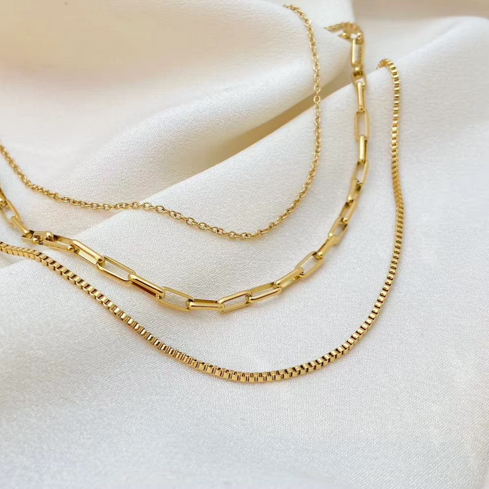 Layered necklace - Waterproof jewelry