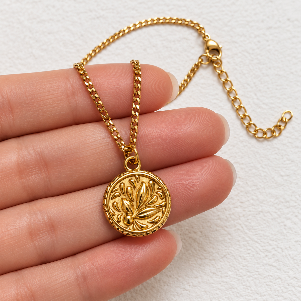 Coin necklace - Waterproof jewelry
