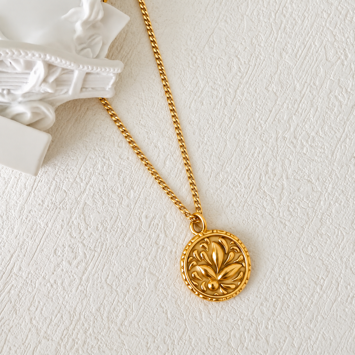Coin necklace - Waterproof jewelry