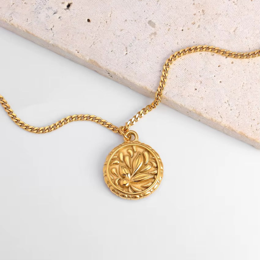 Coin necklace - Waterproof jewelry
