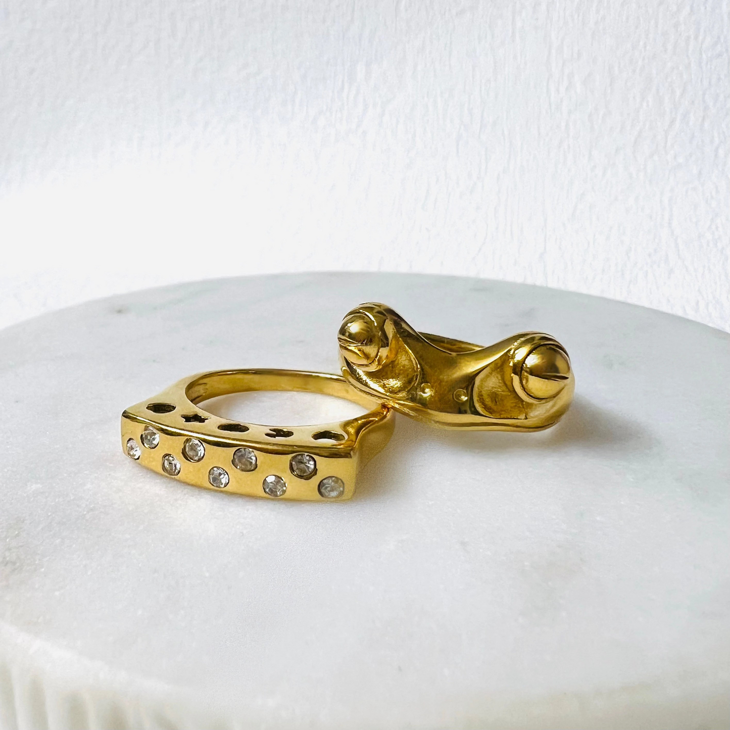 Frog ring, non tarnish ring, waterproof ring, 18k PVD Gold filled froggy ring.