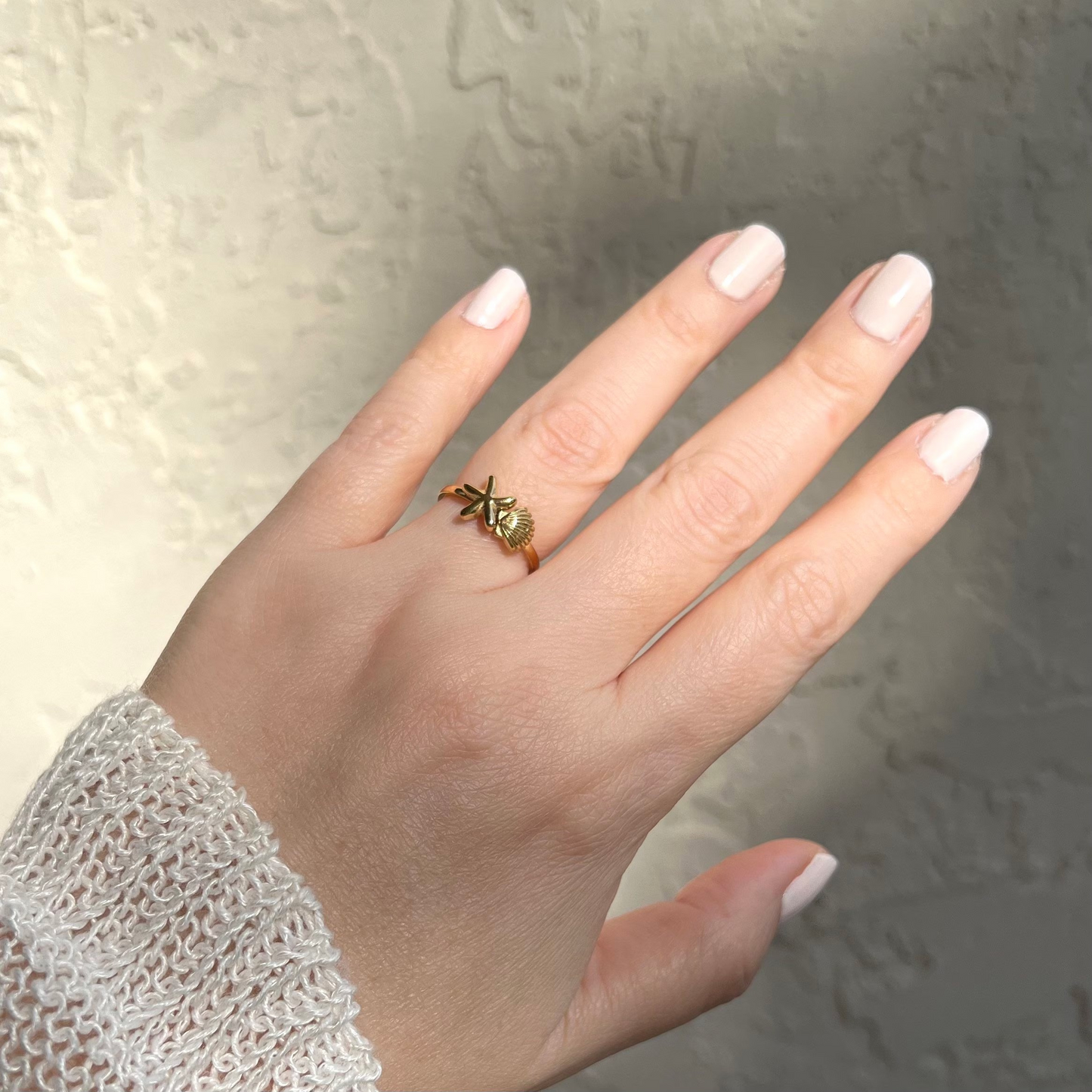 Mermaid ring, Tarnish free ring, sea ring, Waterproof ring, starfish ring, seashell ring.