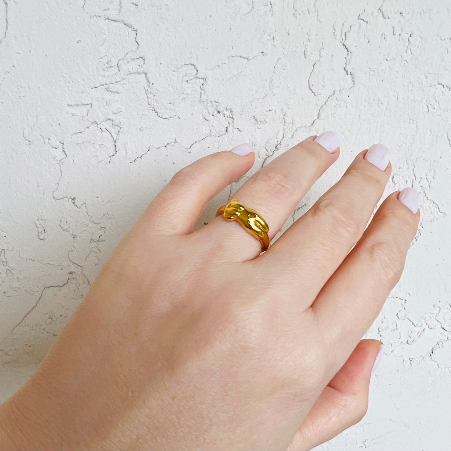 Self love ring, waterproof Venus ring, gold lesbian ring, Aphrodite ring.